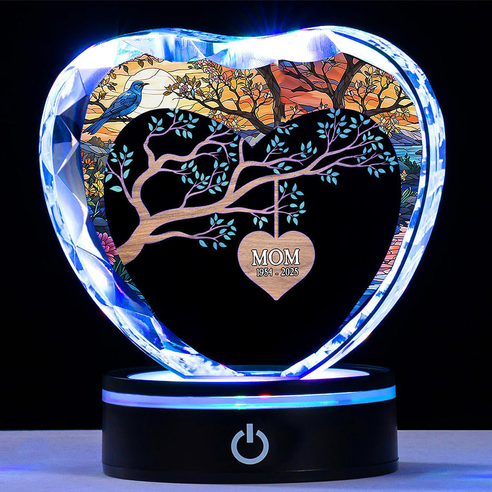 In Heaven - Personalized Custom Crystal Led Light