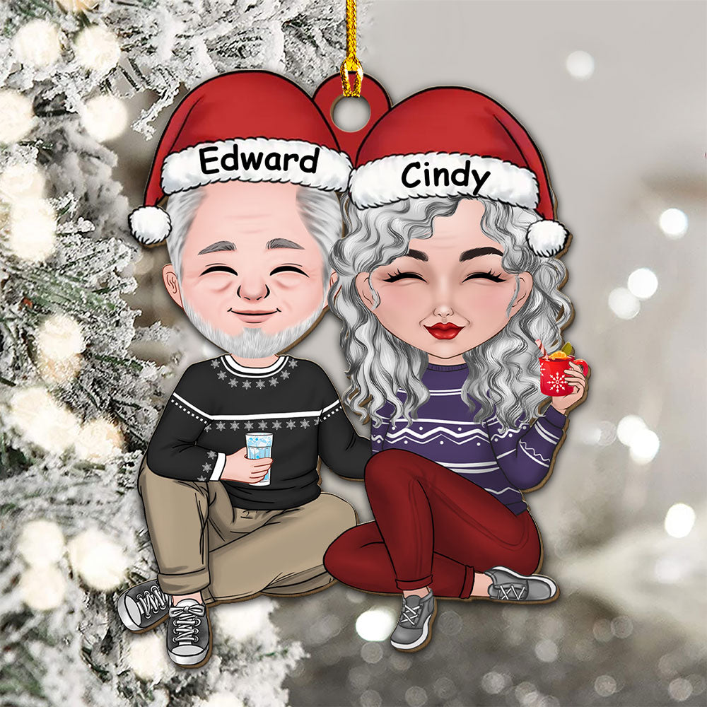 Cheers To A Merry Christmas - Personalized Custom Wood Ornament