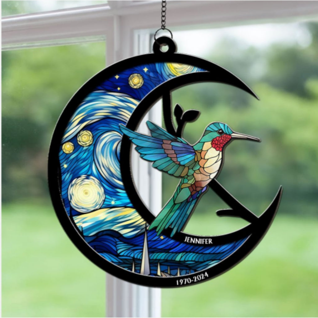 Although You Cannot See Me Im Always With You - Personalized Custom Suncatcher