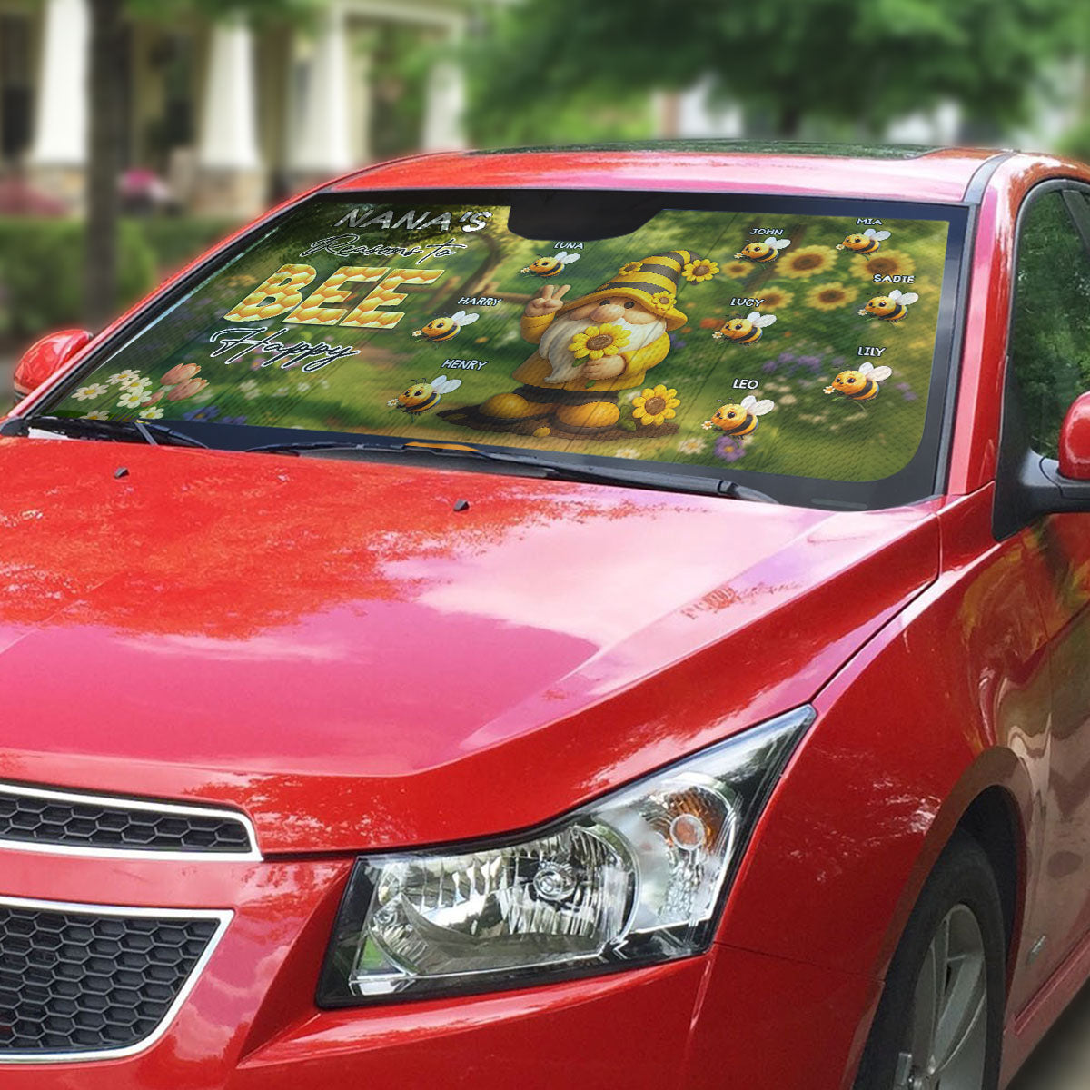 Reason To Be Happy - Personalized Custom Car Sunshade