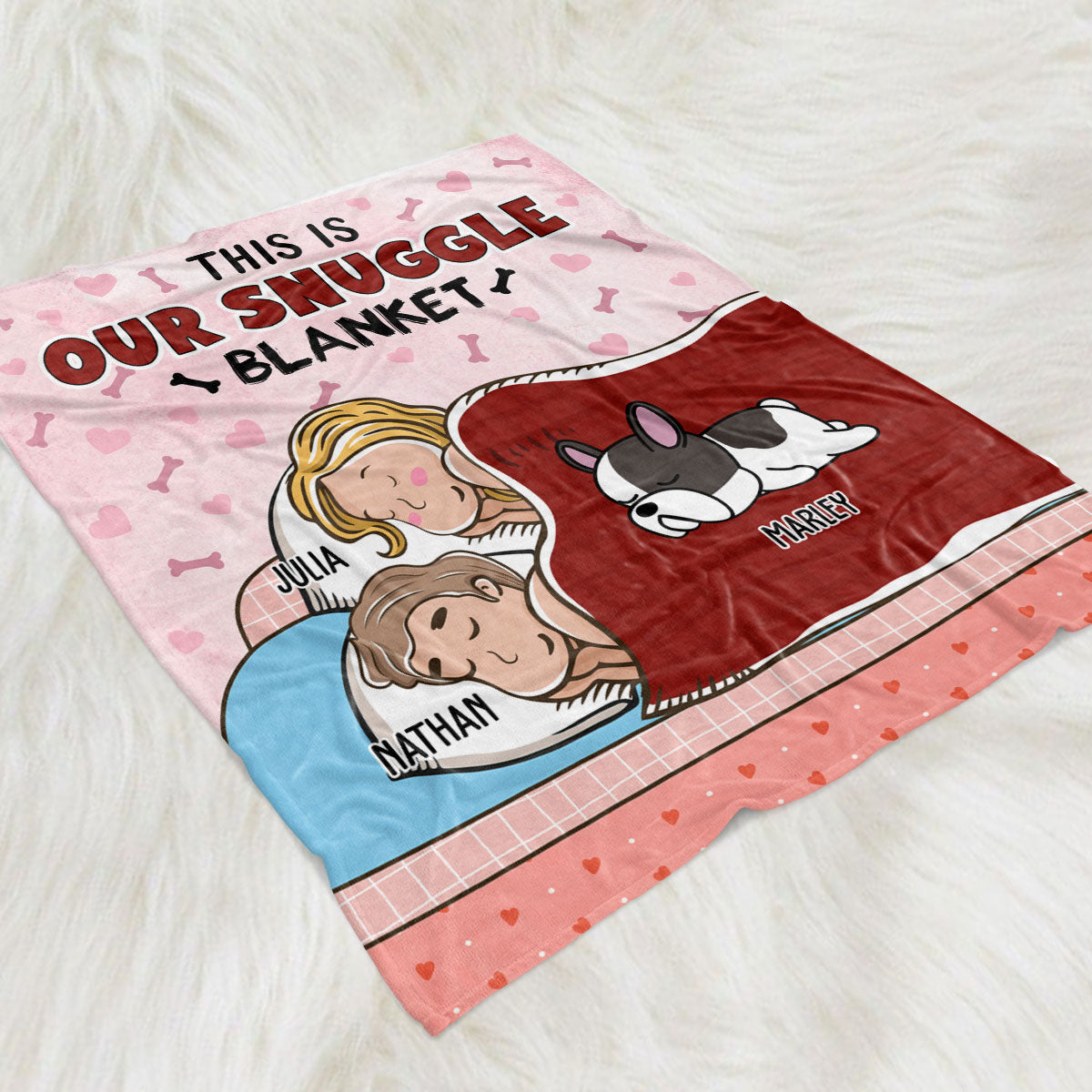 Our Lovely Blanket - Personalized Custom Fleece Blanket