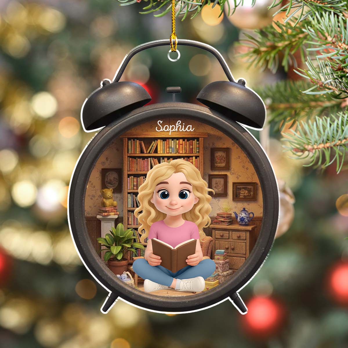Book Lovers - Personalized Custom Acrylic Ornament