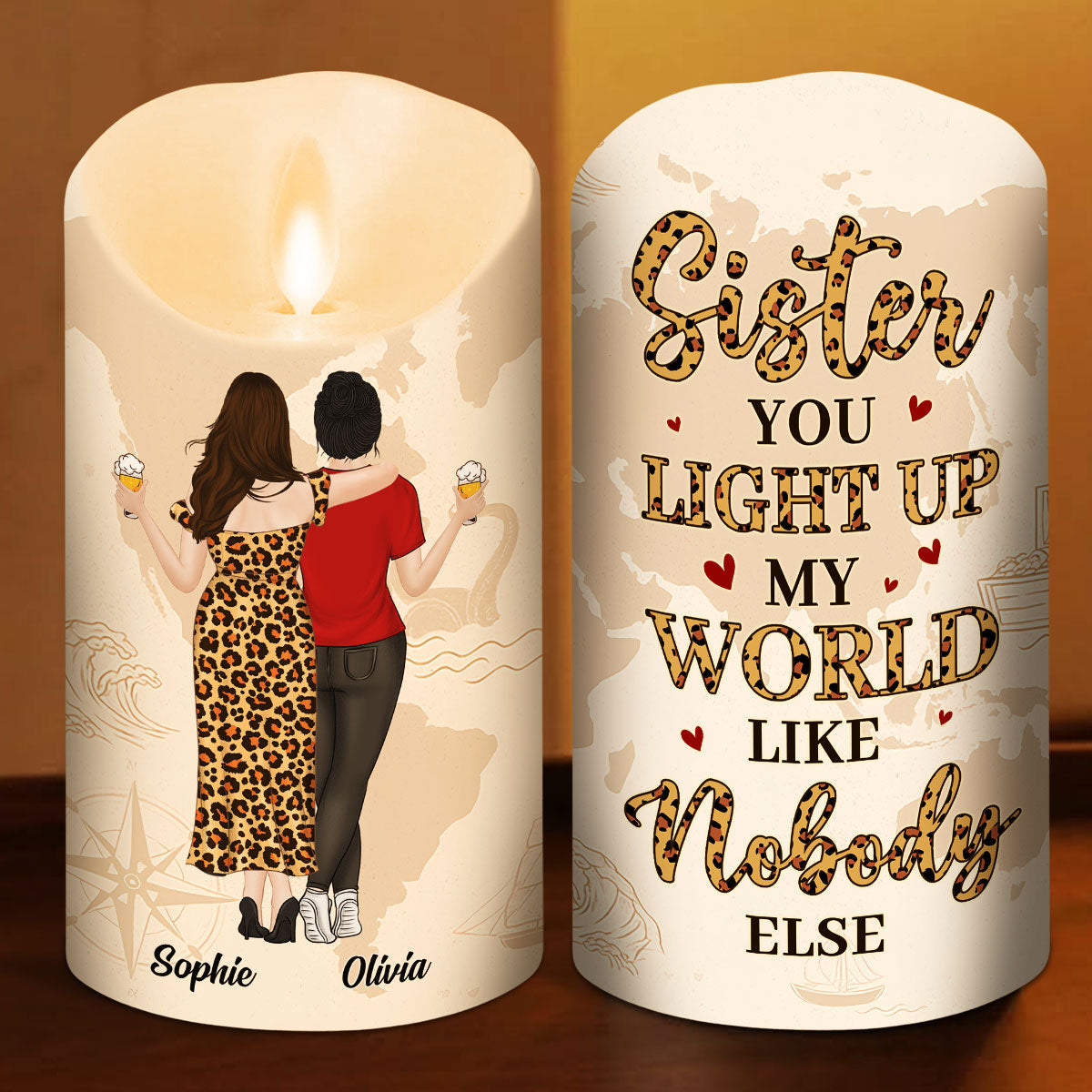 You Light Up Me - Personalized Custom LED Candle