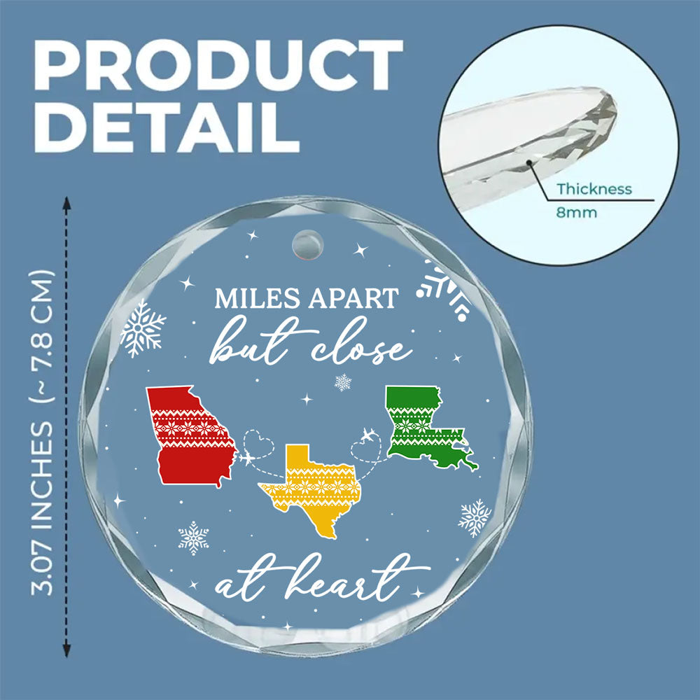 Home Is Where - Personalized Custom Glass Ornament