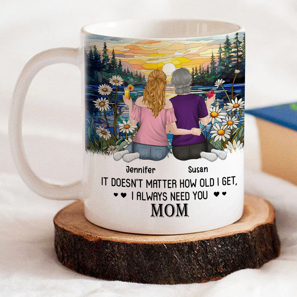 I Always Need You Mom - Personalized Custom Coffee Mug