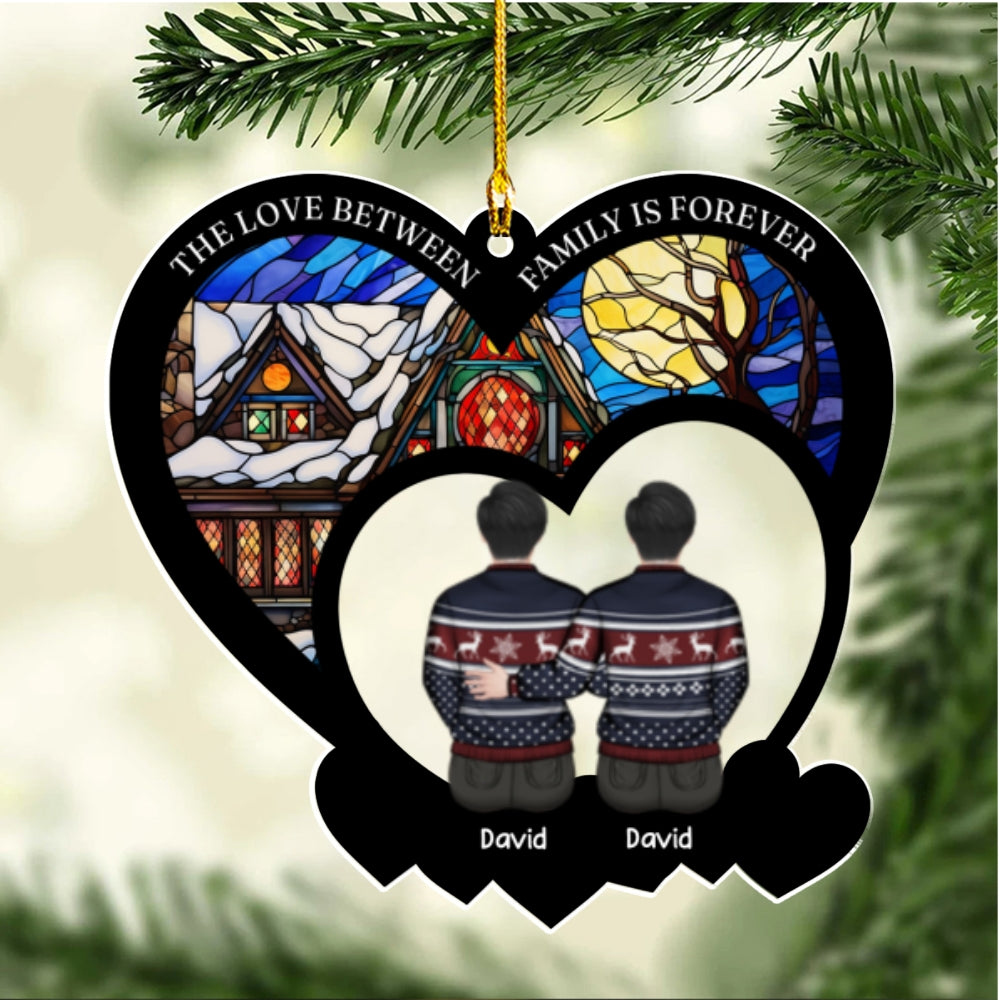 The Love Between Family Is Forever - Personalized Custom Acrylic Ornament