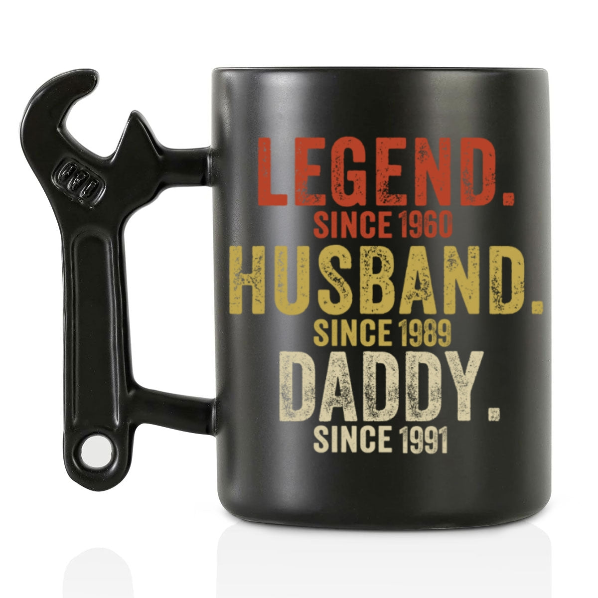 Legend Husband Dad Grandpa - Personalized Custom Wrench Handle Mug