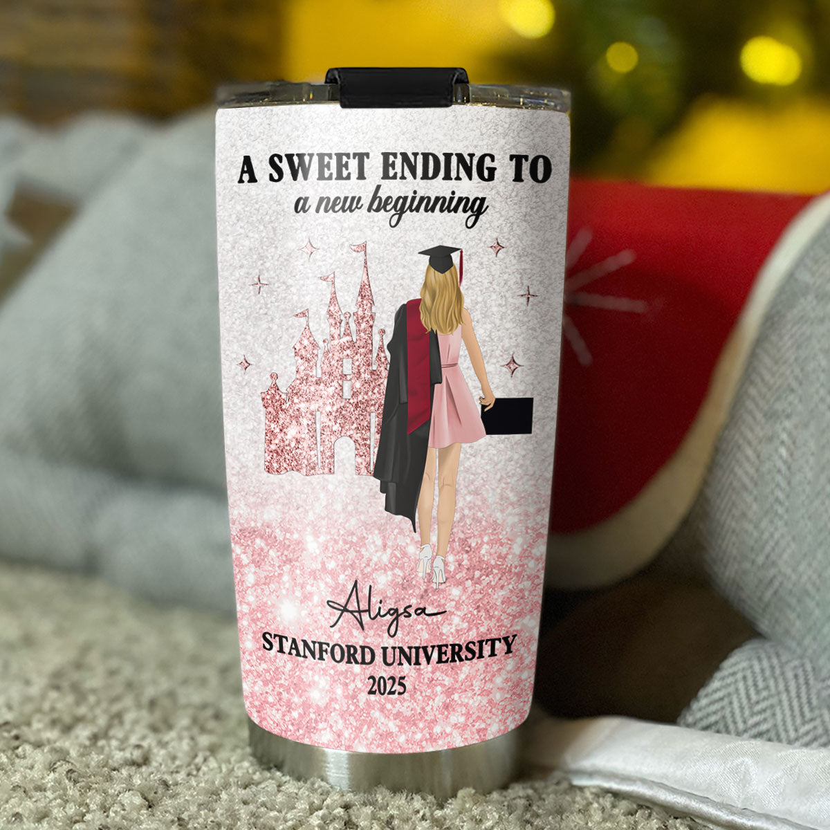 A Sweet Ending To A New Beginning - Personalized Custom Tumbler