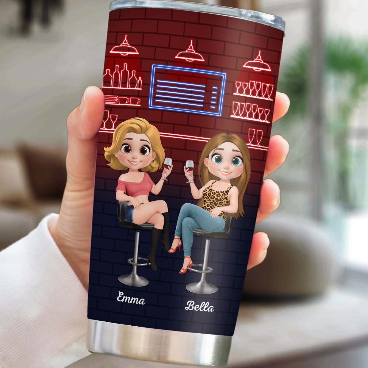 Alcohol Best Friends - Personalized Custom Tumbler