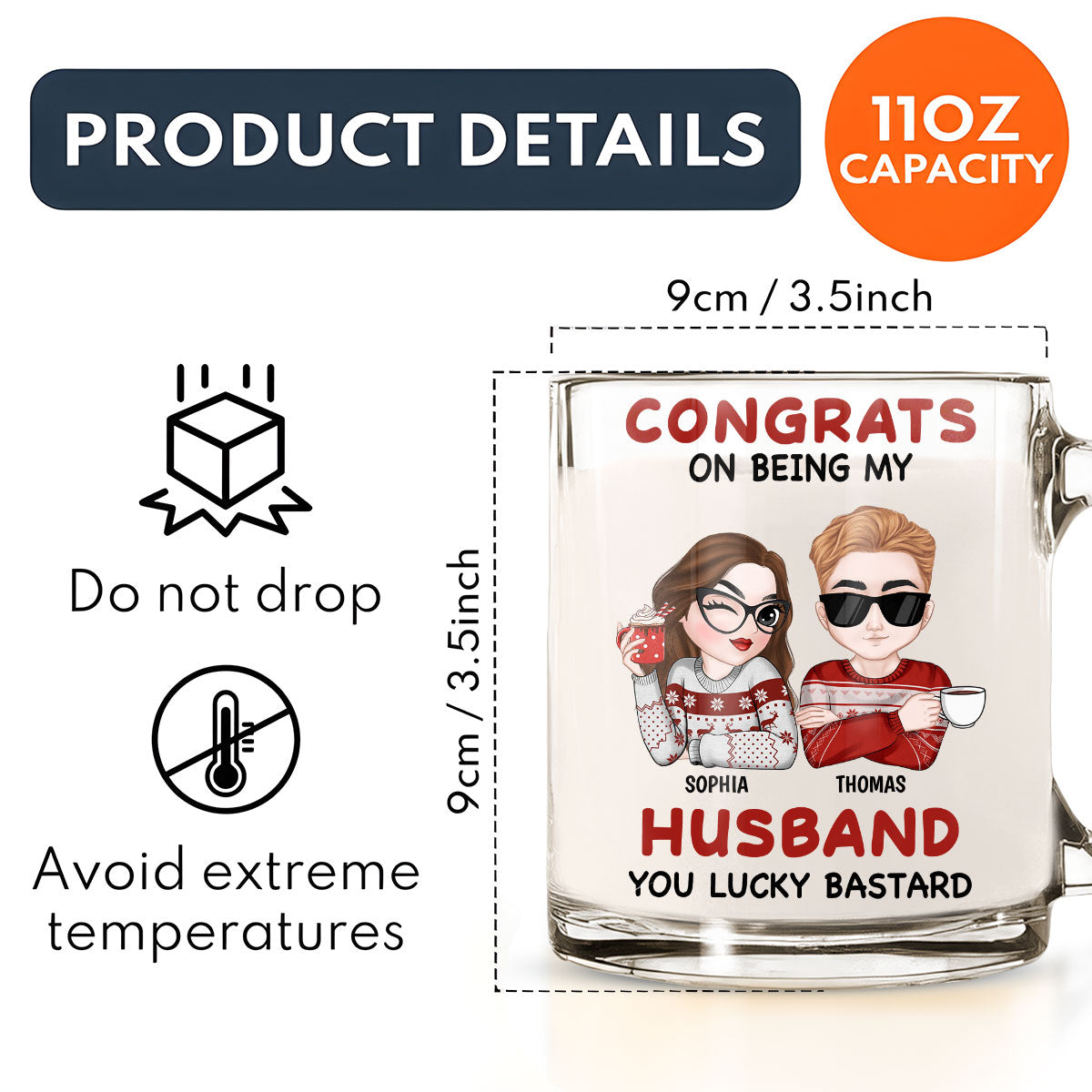 Still Love you - Personalized Custom Glass Mug