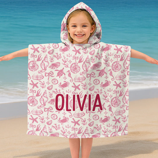 Summer Beach Vacation Holiday - Personalized Custom Hooded Beach Towel