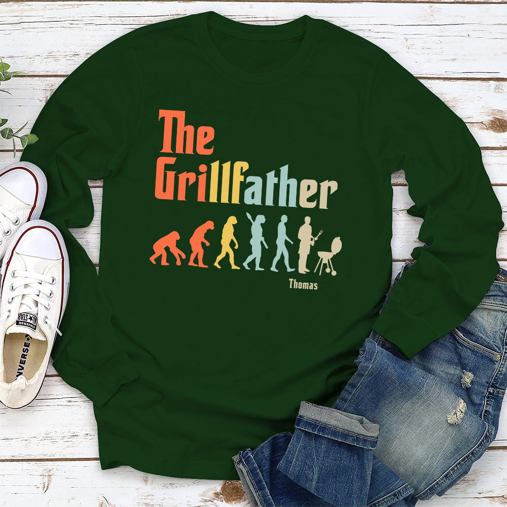 Grilling Dad Evolution - Personalized Custom Shirt