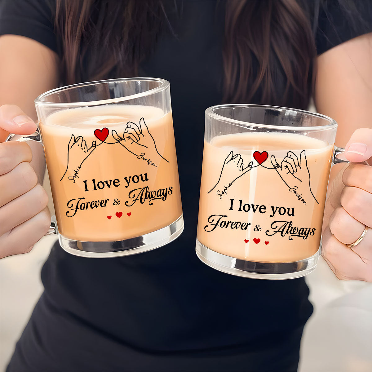 I Love You Forever - Personalized Custom Glass Mug