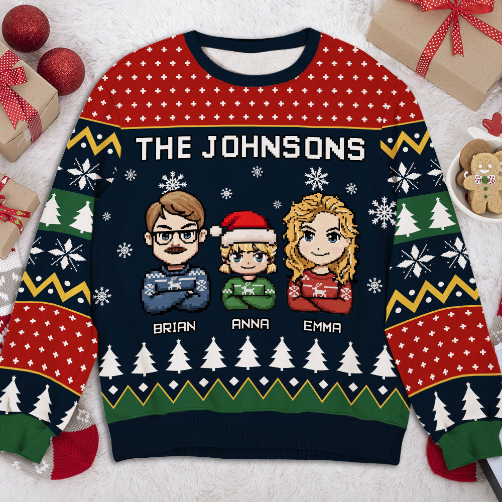 We Are Family Happy Holiday - Personalized Custom All-Over-Print Sweatshirt