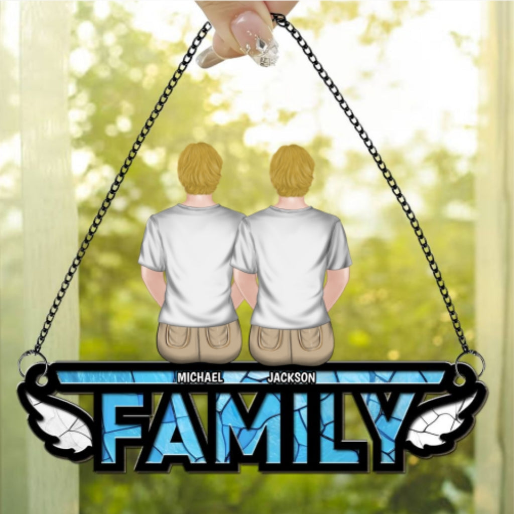 Family I'm Always With You - Personalized Custom Suncatcher