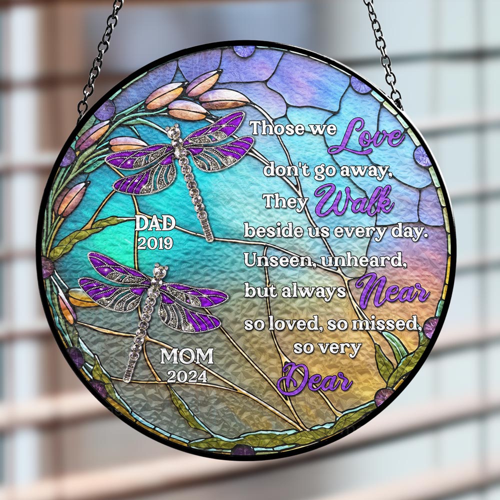 Unseen Unheard But Always Near - Personalized Custom Window Hanging Suncatcher