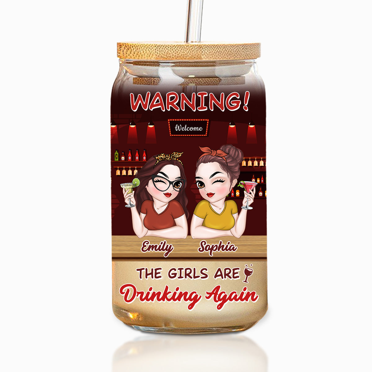 This Is Our Alcohol Drinking - Personalized Custom Glass Can