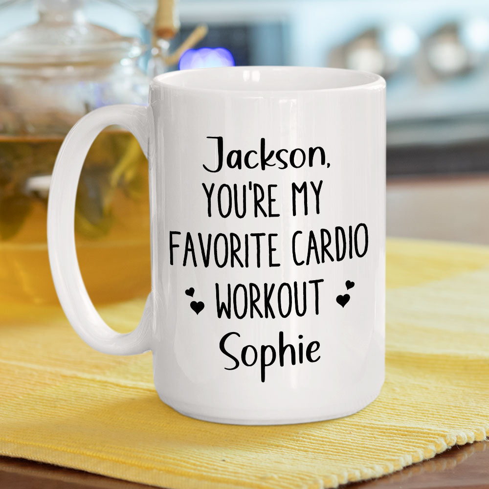 My Favorite Cardio - Personalized Custom Coffee Mug