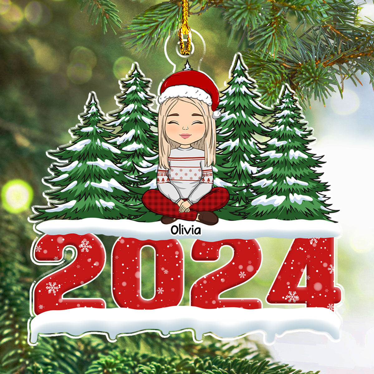 The Warmth Of A Family Love - Personalized Custom Acrylic Ornament