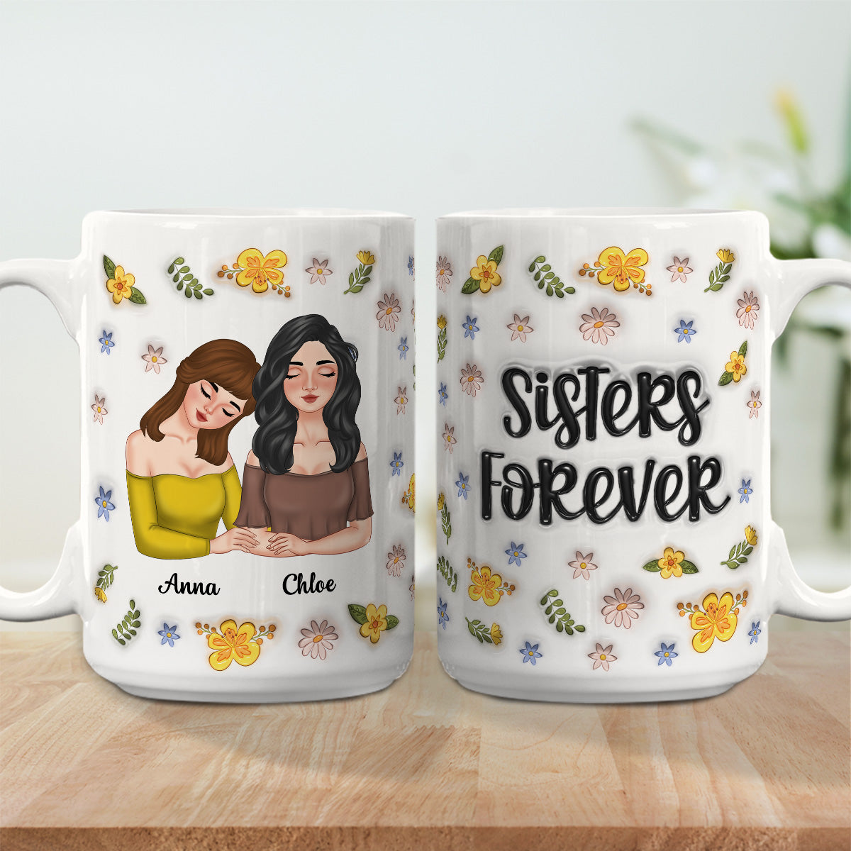Sweets Friendship - Personalized Custom 3D Inflated Effect Coffee Mug