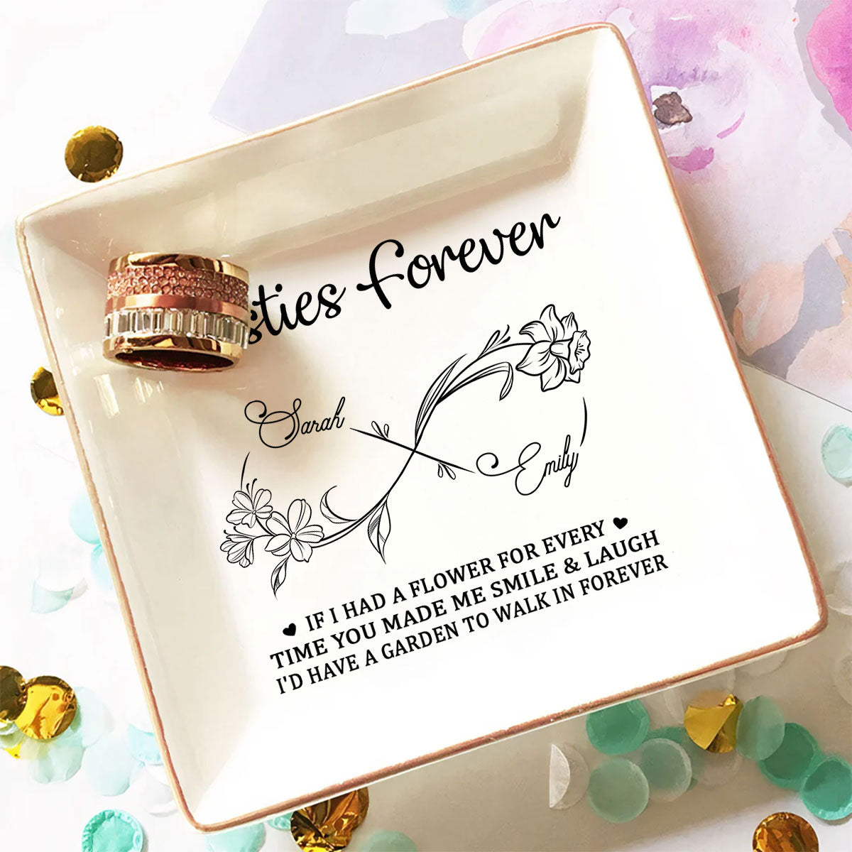 Soul Sister - Personalized Custom Jewelry Dish