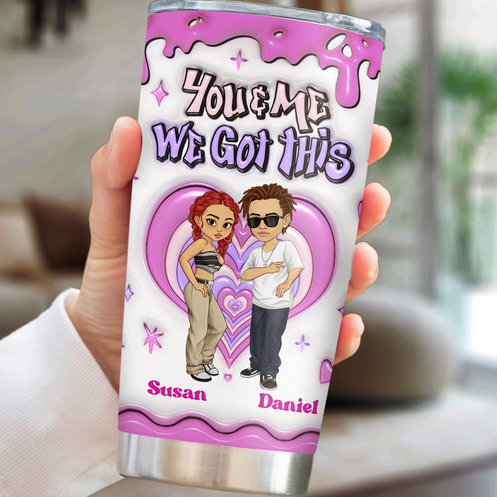 Together Since - Personalized Custom 3D Inflated Effect Tumbler