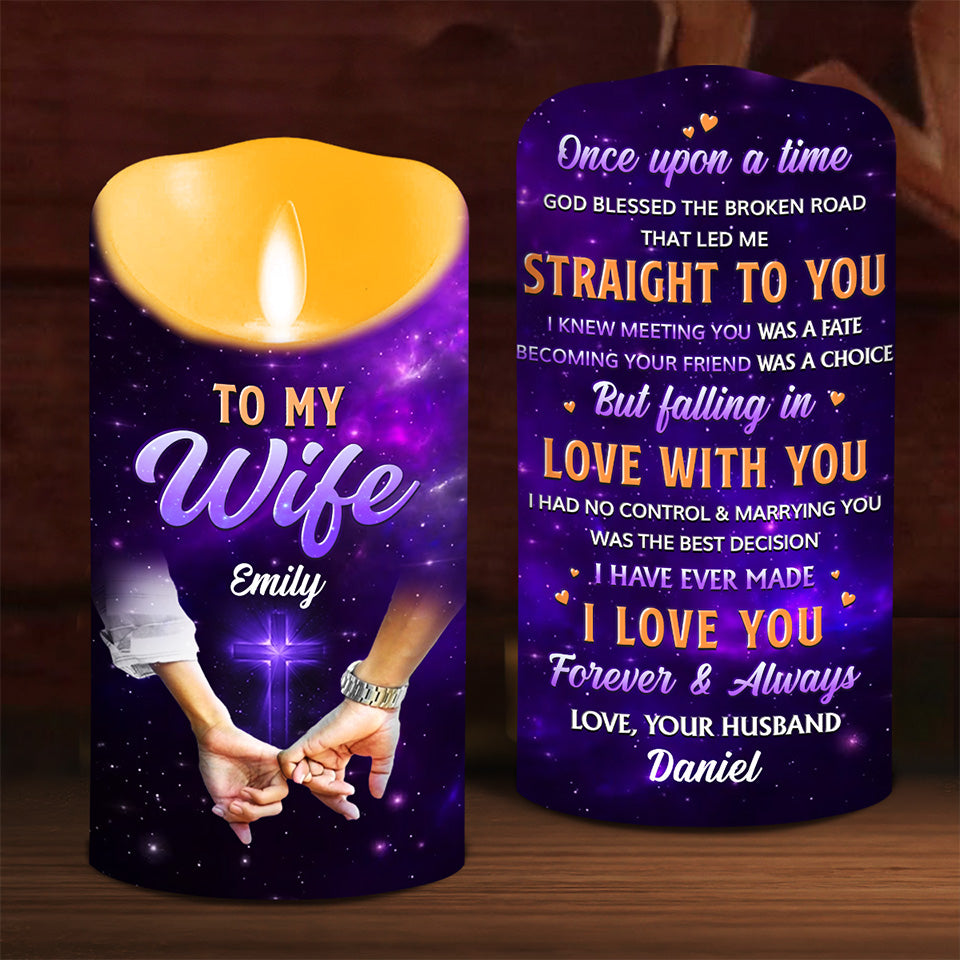 Once Upon A Time - Personalized Custom LED Candle