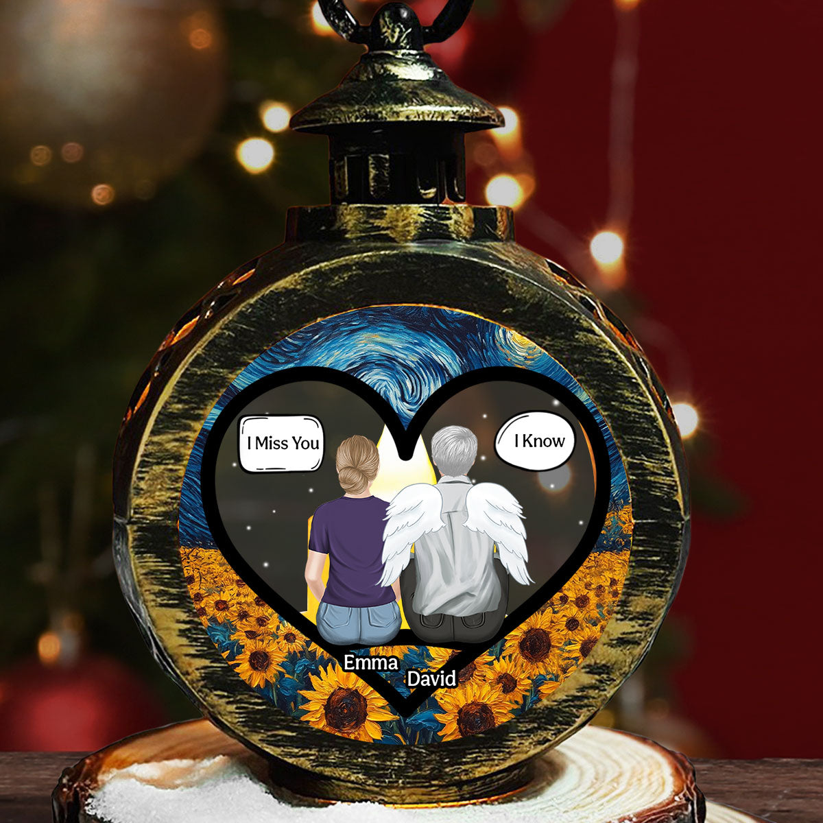 Be Here With Me - Personalized Custom Christmas Lantern
