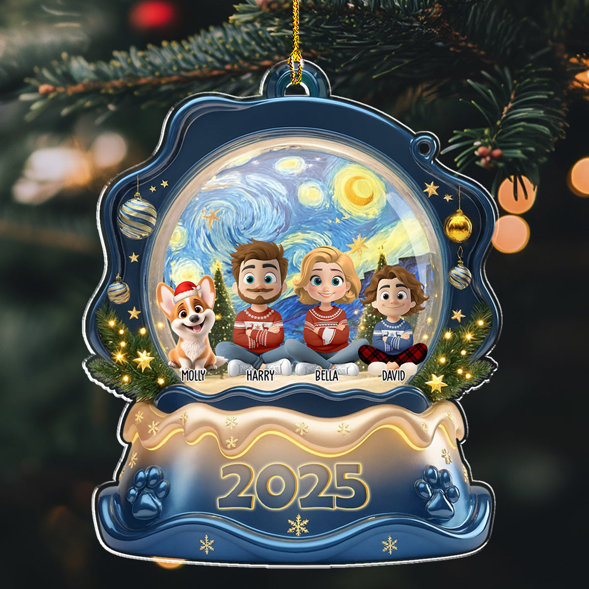 The Forever Together Family - Personalized Custom Acrylic Ornament