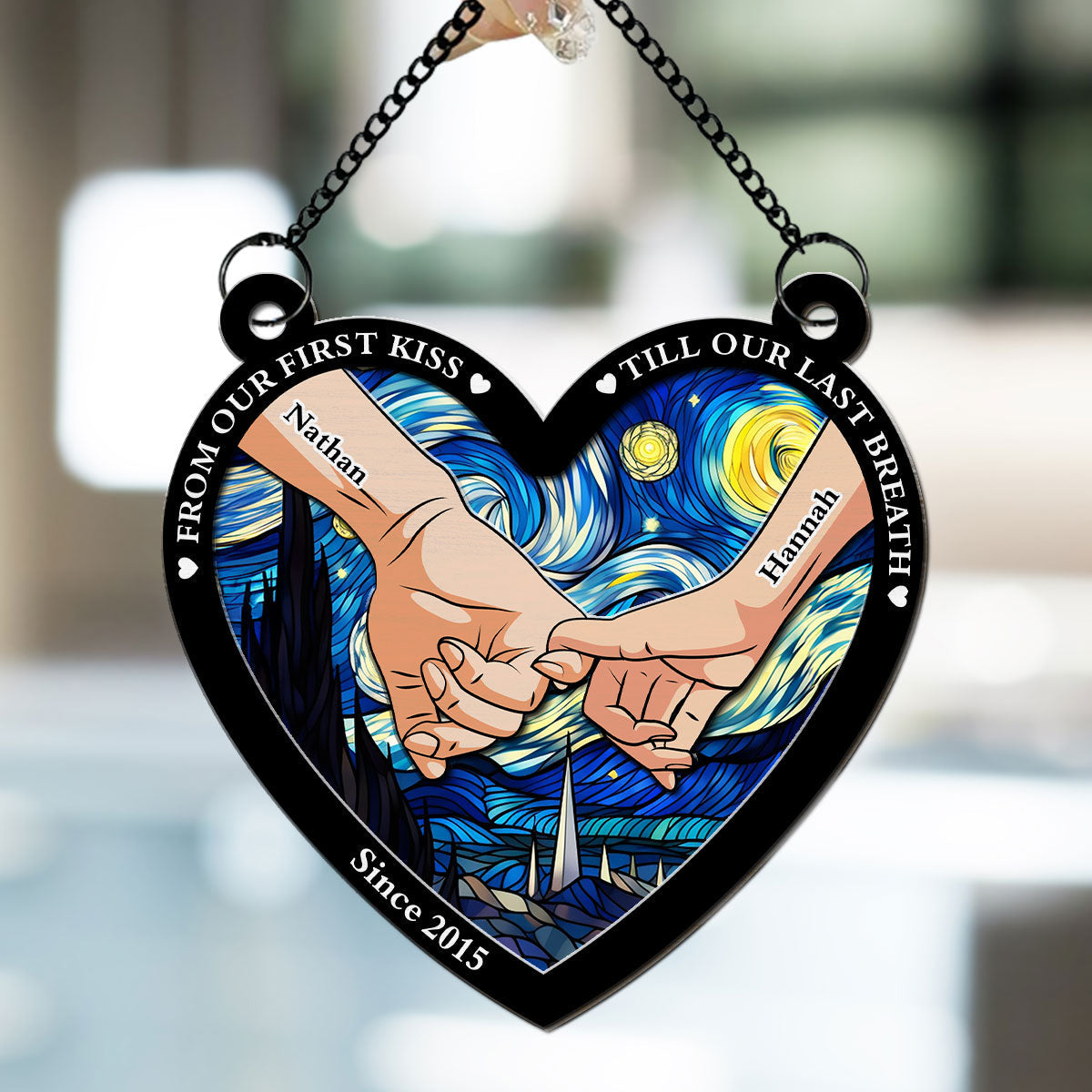 From Our First Kiss - Personalized Custom Suncatcher