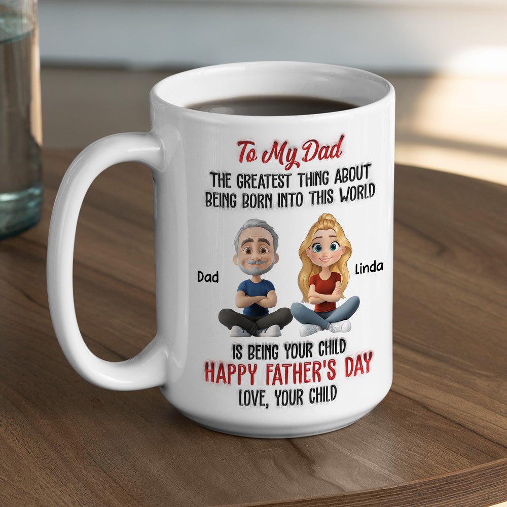 The Greatest Thing About  - Personalized Custom 3D Inflated Effect Mug