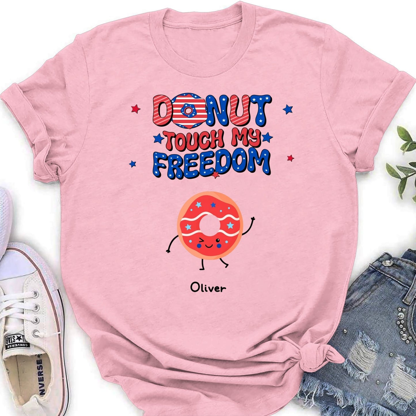Donut Touch My Freedom - Personalized Custom Shirt