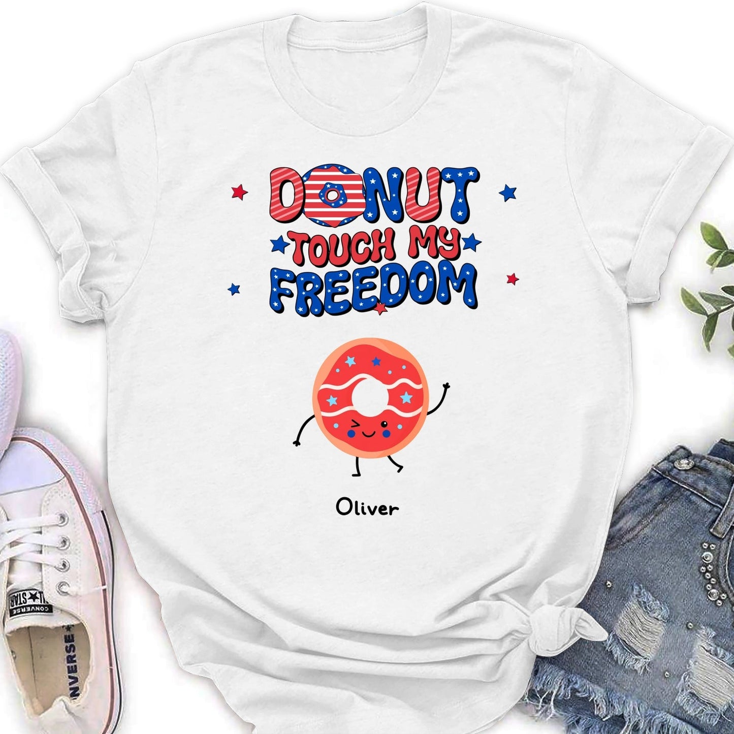 Donut Touch My Freedom - Personalized Custom Shirt