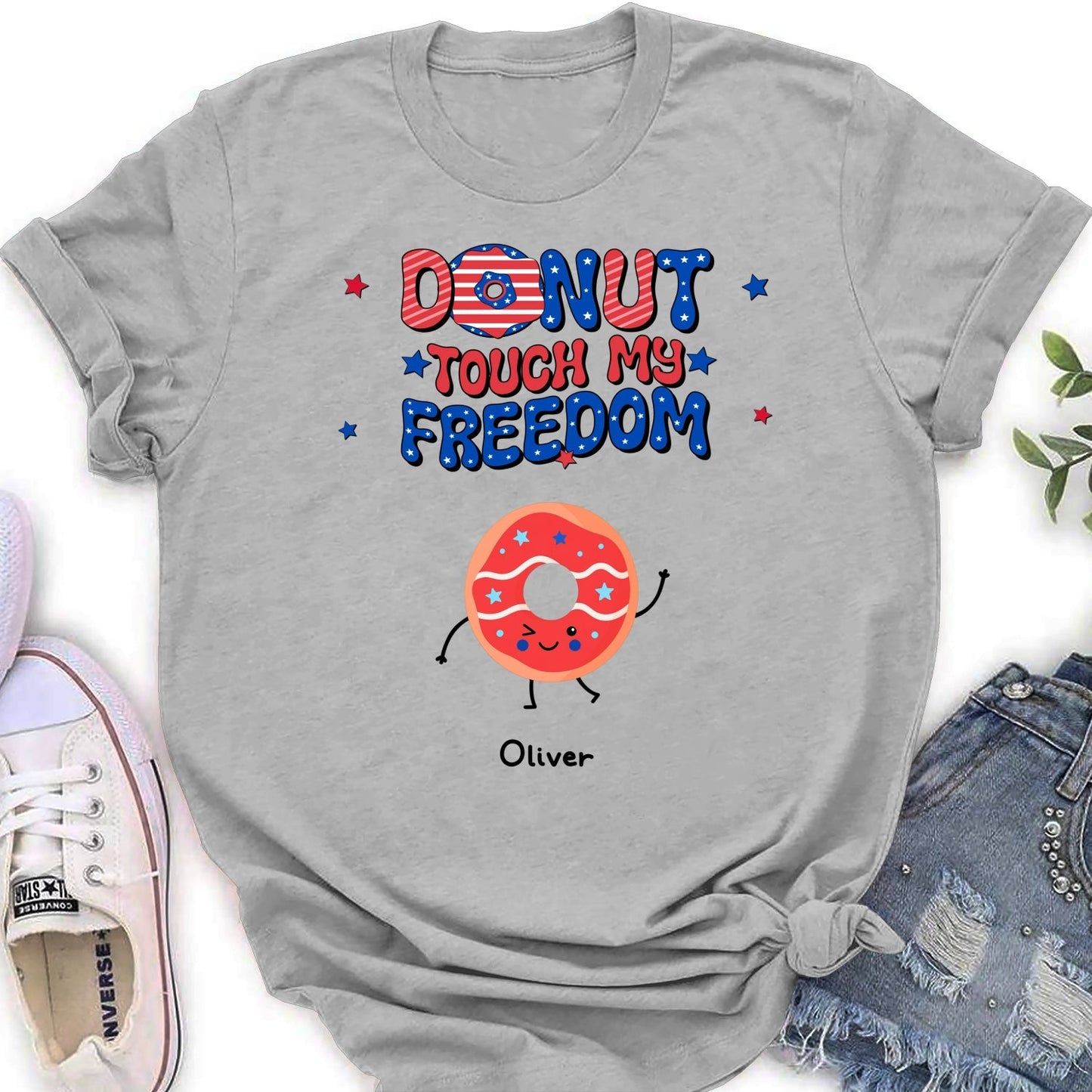 Donut Touch My Freedom - Personalized Custom Shirt