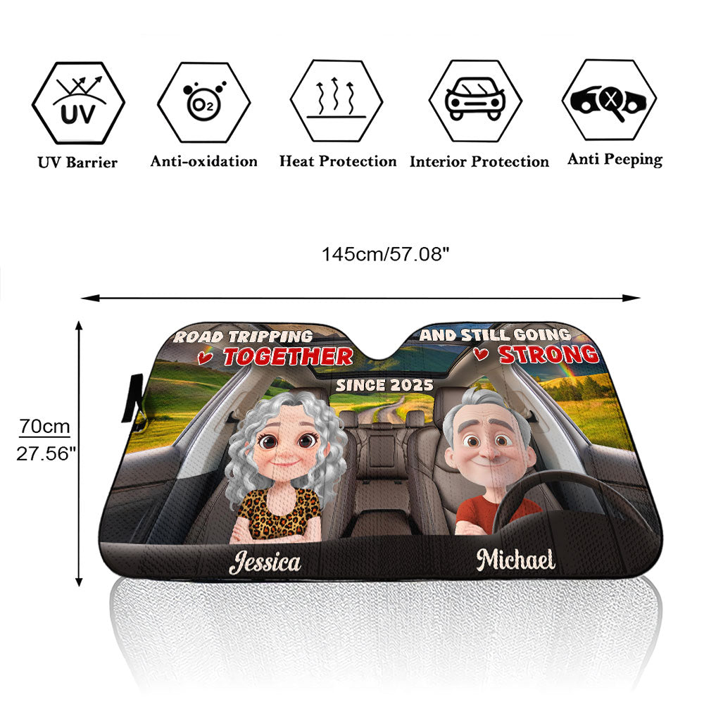 Together Forever - Personalized Custom Car Sunshade
