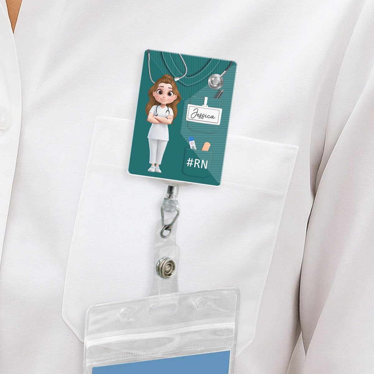 Nurse Life - Personalized Custom Acrylic Badge Reel