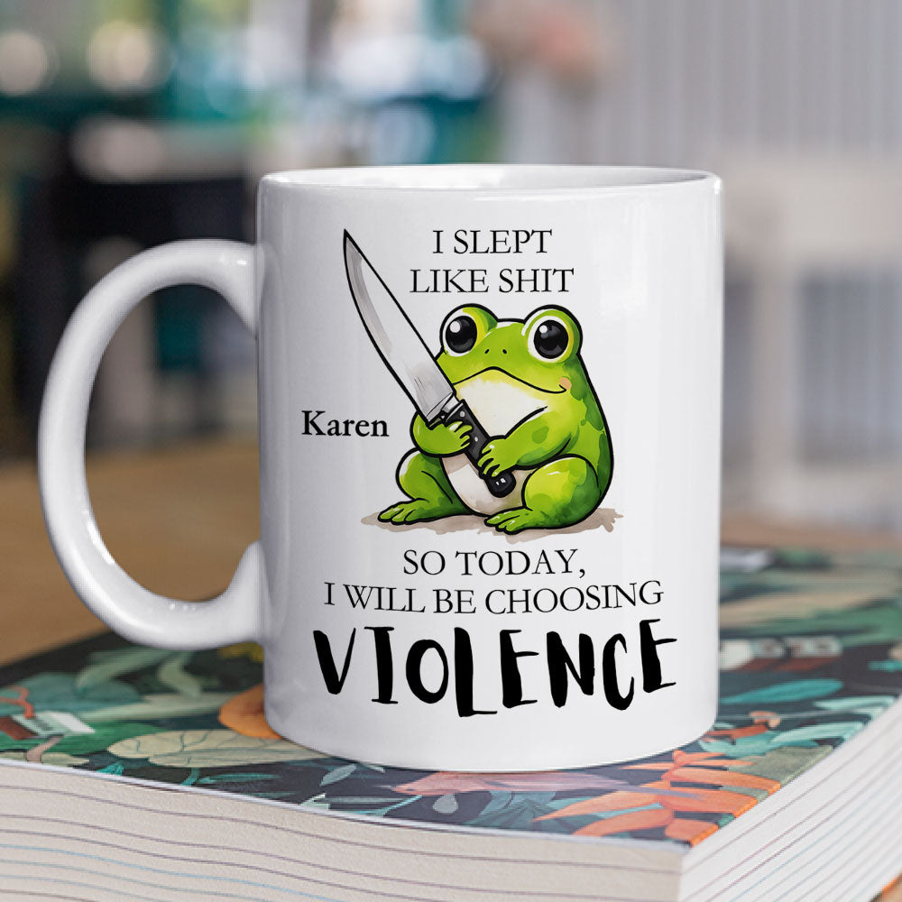 Looks Like Chaos Is On The Menu Today - Personalized Custom Coffee Mug