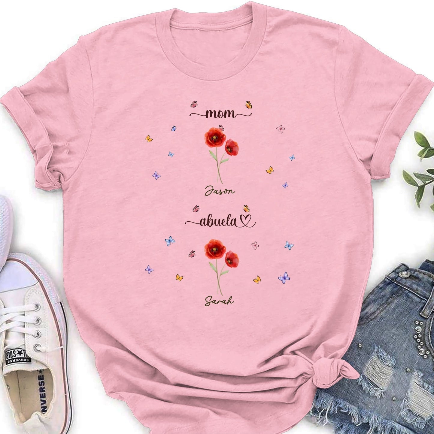 First Mom Now Grandma - Personalized Custom Shirt