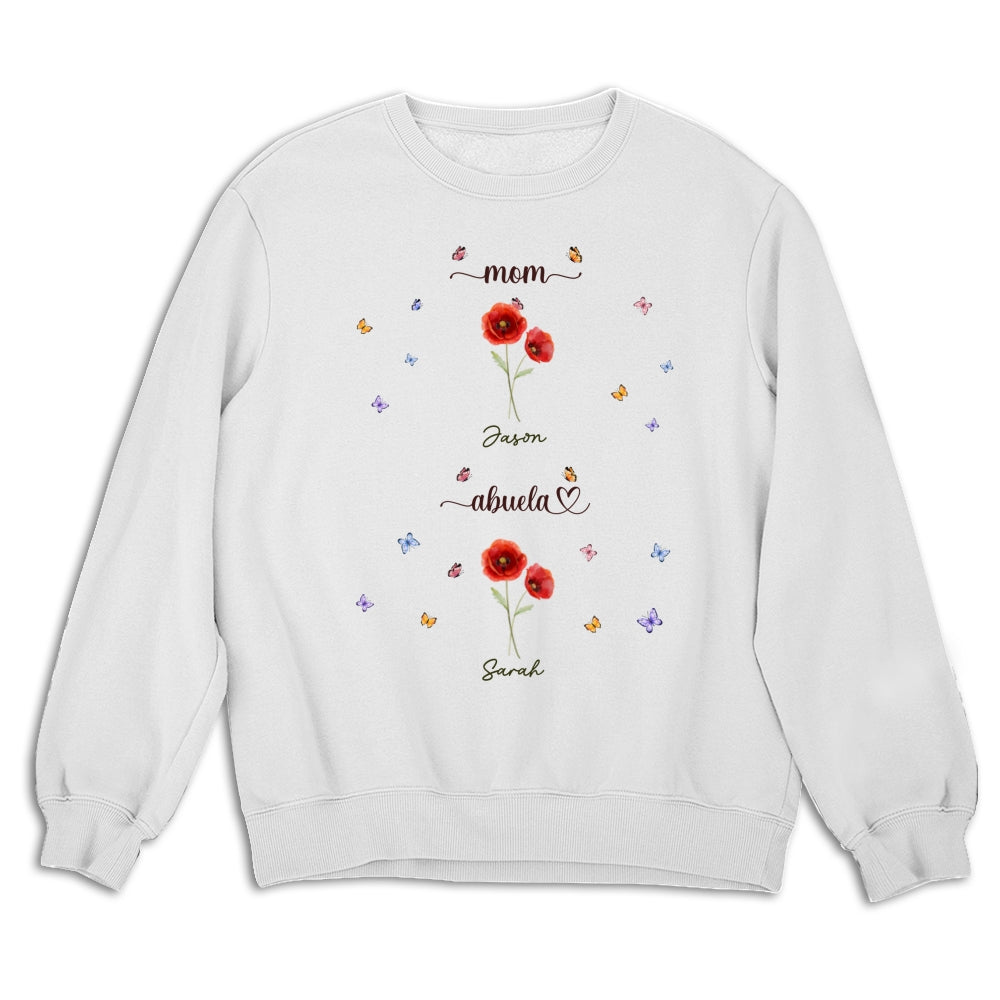 First Mom Now Grandma - Personalized Custom Shirt