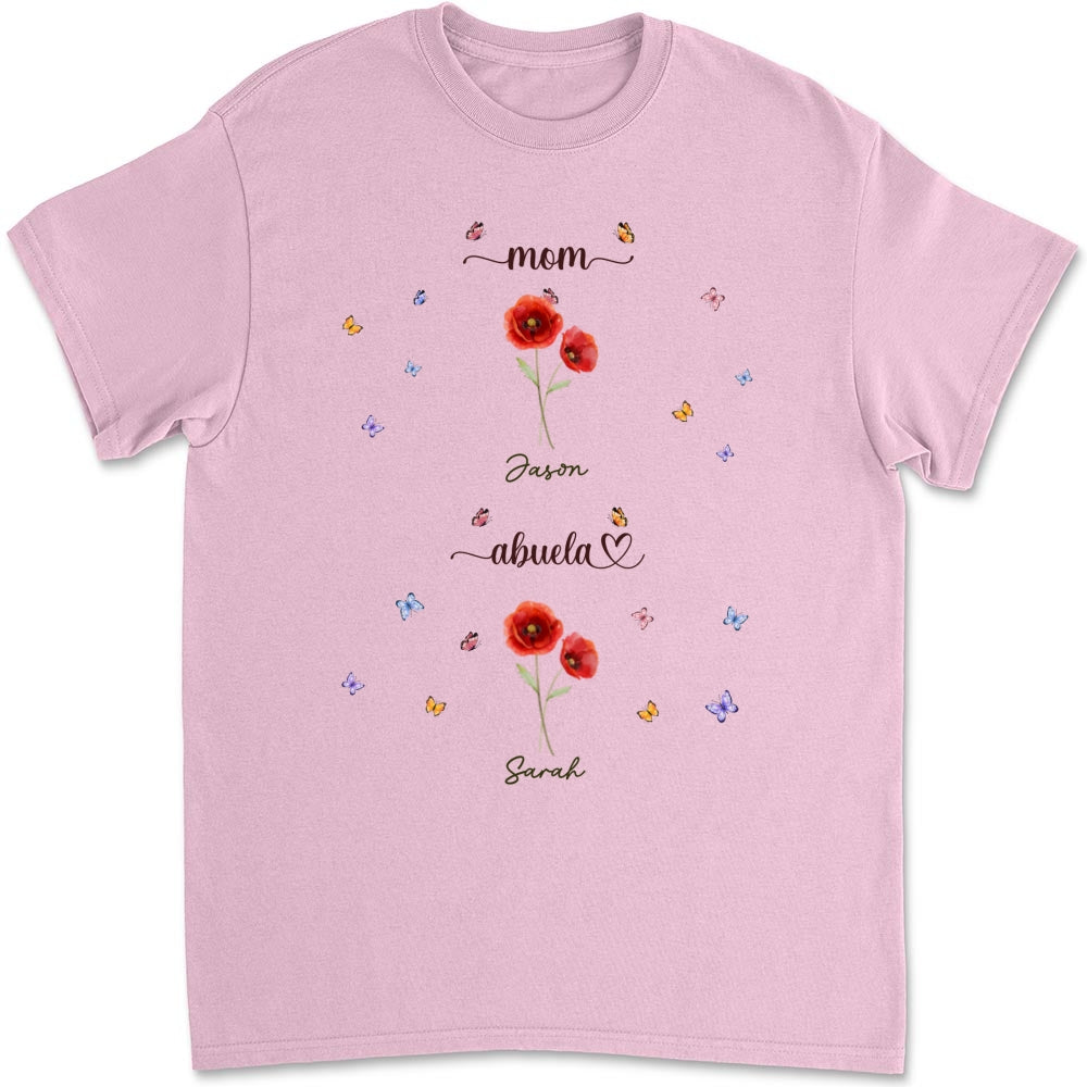First Mom Now Grandma - Personalized Custom Shirt