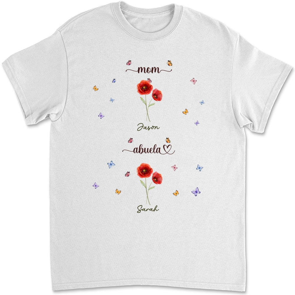 First Mom Now Grandma - Personalized Custom Shirt