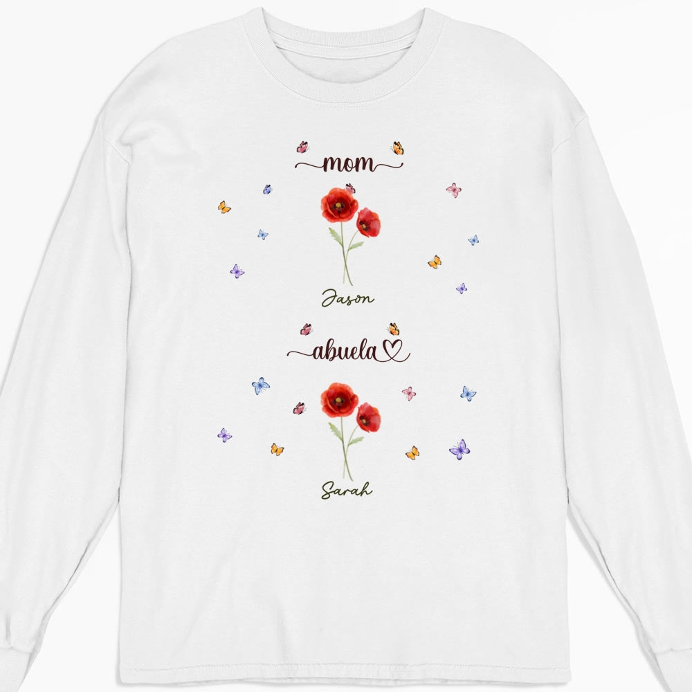 First Mom Now Grandma - Personalized Custom Shirt