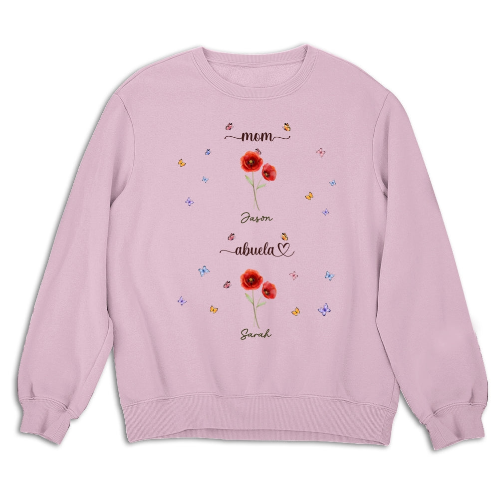 First Mom Now Grandma - Personalized Custom Shirt