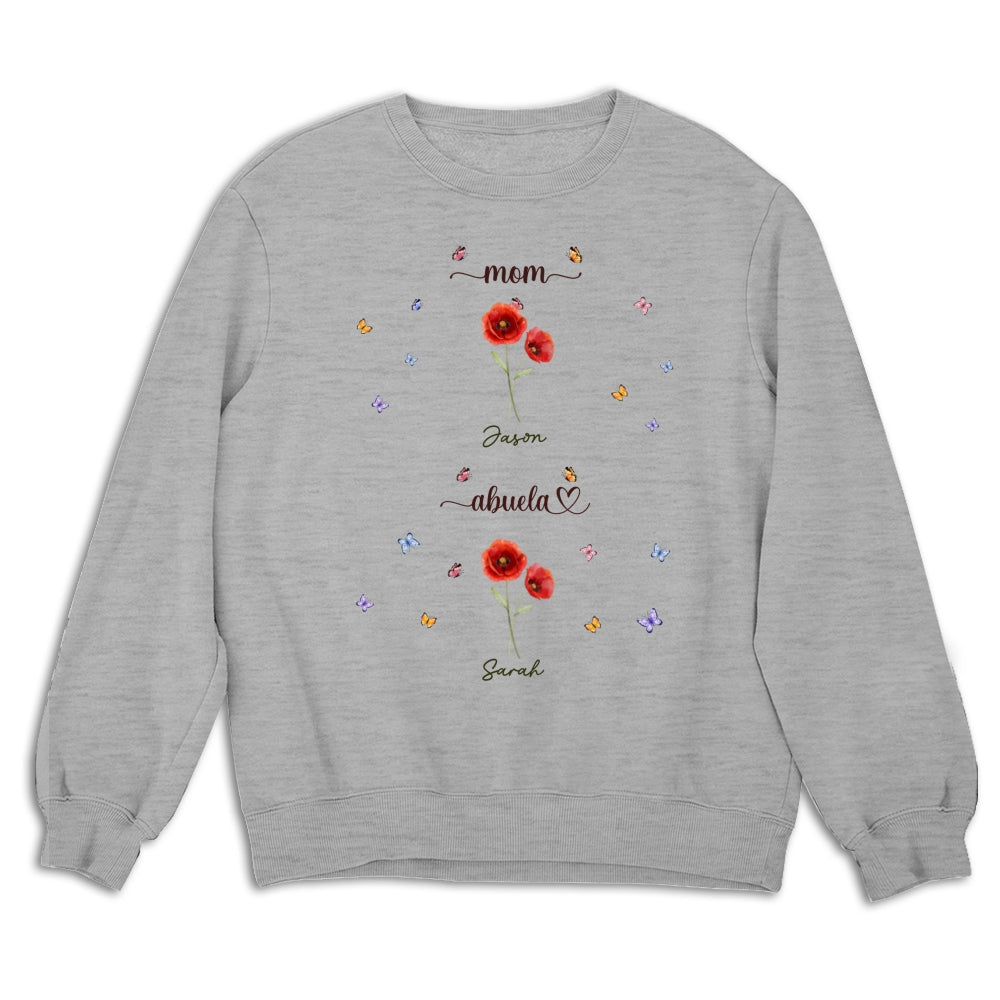 First Mom Now Grandma - Personalized Custom Shirt