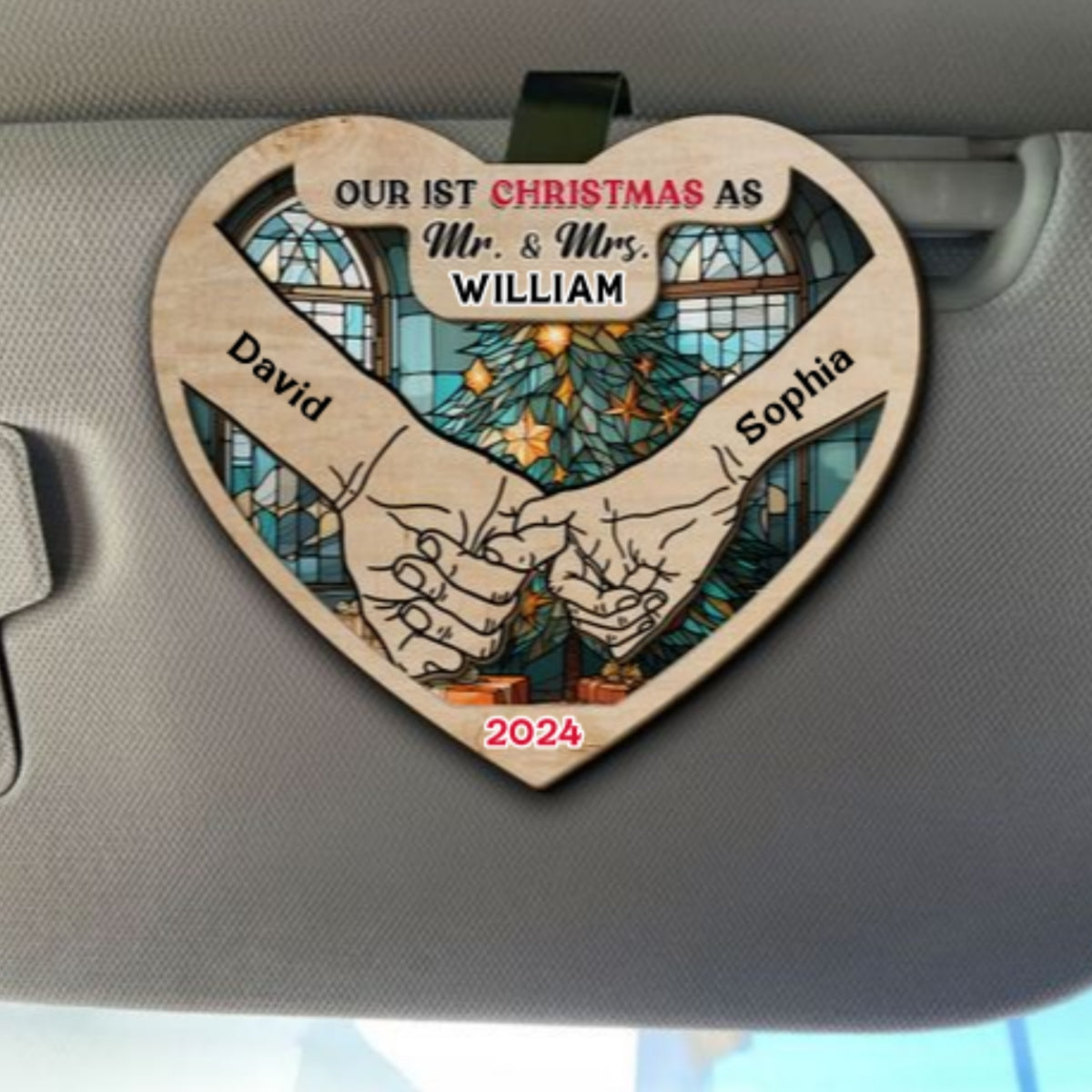 First Year - Personalized Custom Car Visor Clip