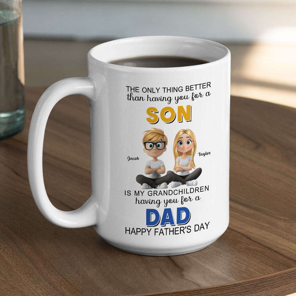 From Son To Mom Forever And Always - Personalized Custom Coffee Mug