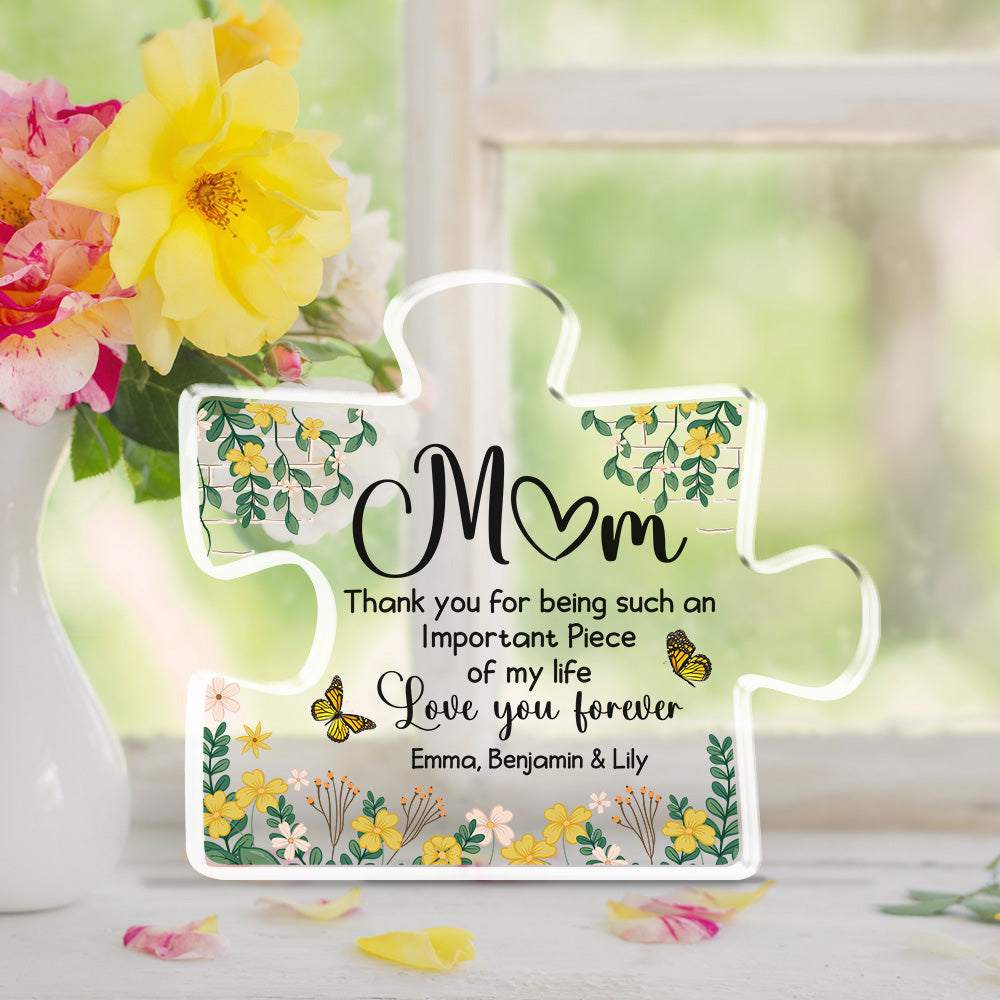 Important Piece Of My Life - Personalized Custom Acrylic Plaque