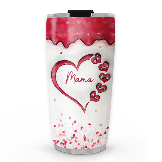 We Love You More Than Words - Personalized Custom 3D Inflated Effect Tumbler