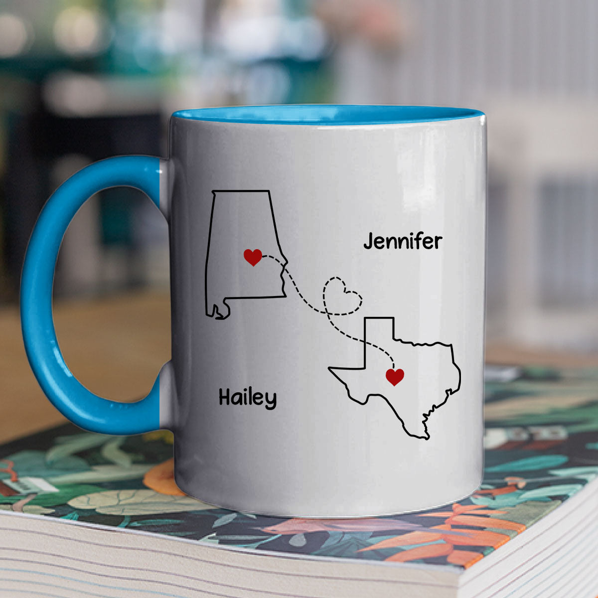 I Miss You Bitch- Personalized Custom Accent Mug