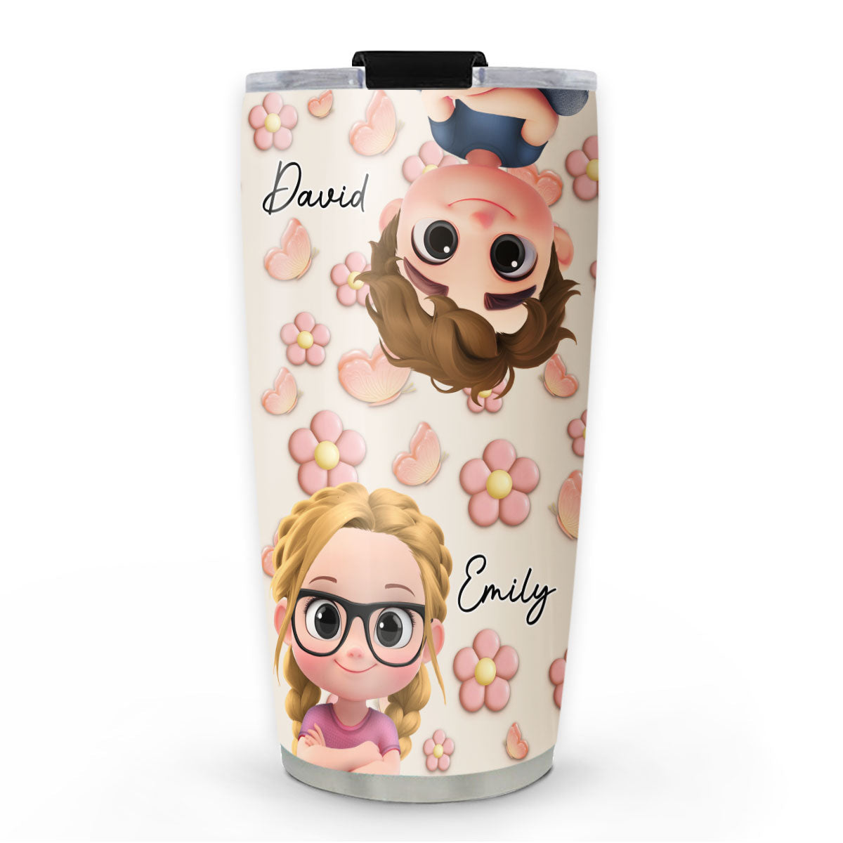 Kids Make Life Grand - Personalized Custom 3D Effect Tumbler